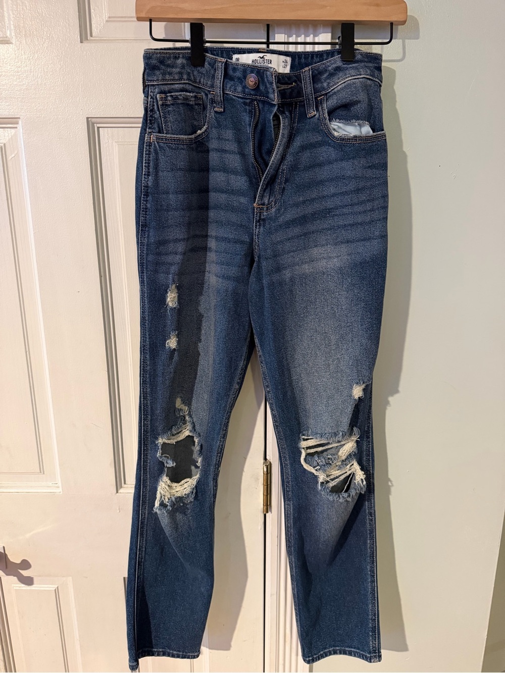 Hollister Curvy High-Rise Mom Jean - Dark Wash